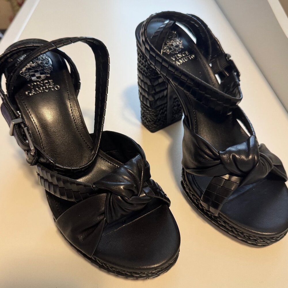 Vince Camuto Fancey Platform Sandals, BLACK, NEW IN BOX, Size 8.5